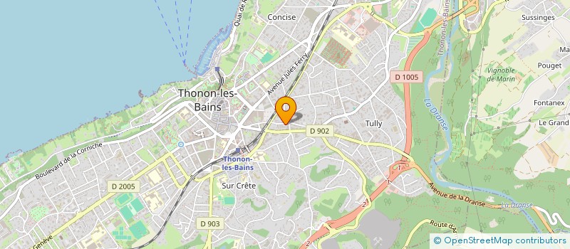 localisation de l'entreprise MADAME EMILIE WAUTHIER à THONON-LES-BAINS