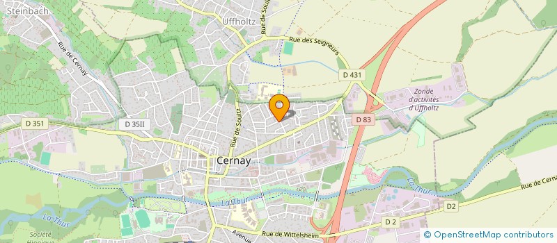 localisation de l'entreprise MADAME EMILIE WEISS  CERNAY