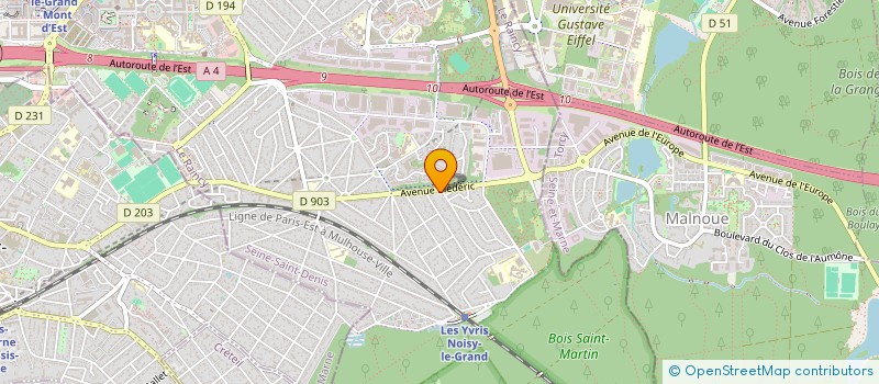 localisation de l'entreprise MADAME EMILIE WILSON  NOISY-LE-GRAND