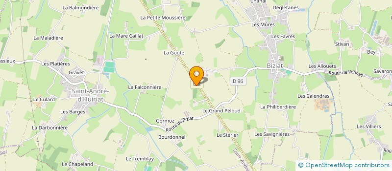 localisation de l'entreprise MADAME EMILIE WOLF  SAINT-ANDRE-D'HUIRIAT