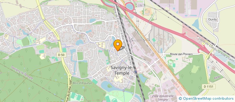 localisation de l'entreprise MADAME EMILIENNE AKAPEA  SAVIGNY-LE-TEMPLE