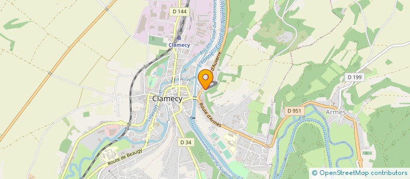 localisation de l'entreprise MADAME EMILIENNE BORD à CLAMECY