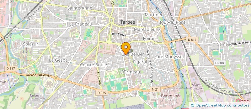 localisation de l'entreprise MADAME EMILIENNE DAVEZAC à TARBES