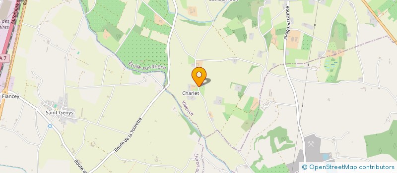 localisation de l'entreprise MADAME EMILIENNE DOREL  ETOILE-SUR-RHONE