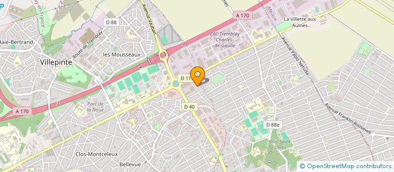 localisation de l'entreprise MADAME EMILIENNE DUPONT à VILLEPINTE