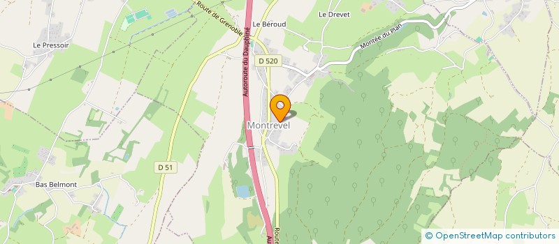 localisation de l'entreprise MADAME EMILIENNE FELTRIN à MONTREVEL