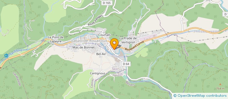 localisation de l'entreprise MADAME EMILIENNE FLORENS à LABASTIDE-ROUAIROUX