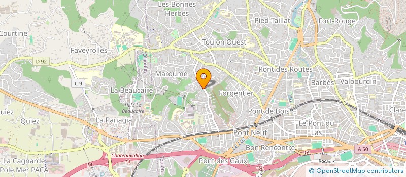 localisation de l'entreprise MADAME EMILIENNE FRANCO à TOULON
