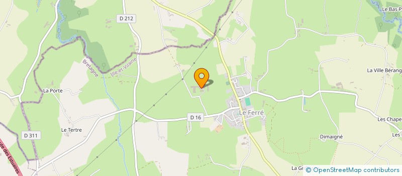 localisation de l'entreprise MADAME EMILIENNE LANGLOIS  LE FERRE