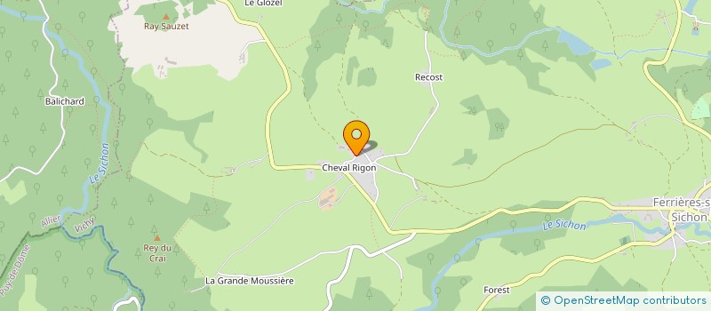 localisation de l'entreprise MADAME EMILIENNE LAZZERINI à FERRIERES-SUR-SICHON