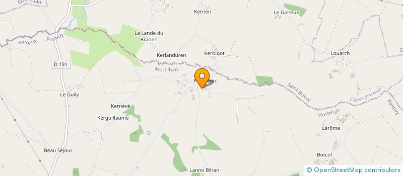 localisation de l'entreprise MADAME EMILIENNE LE MOULEC à KERGRIST