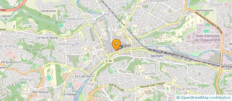 localisation de l'entreprise MADAME EMILIENNE LOVASOA  QUIMPER