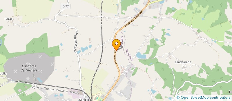 localisation de l'entreprise MADAME EMILIENNE MARTINEZ-FABRE  THIVIERS