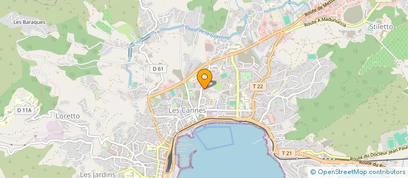 localisation de l'entreprise MADAME EMILIENNE MATRICALI à AJACCIO