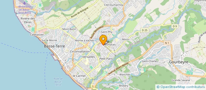 localisation de l'entreprise MADAME EMILIENNE MENTOR  BASSE TERRE