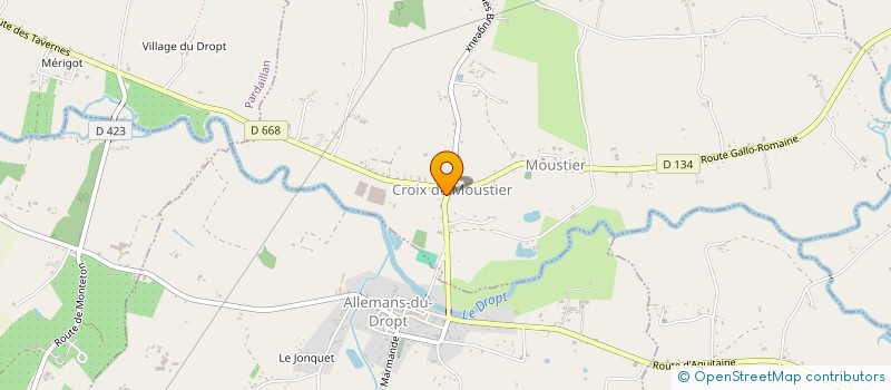 localisation de l'entreprise MADAME EMILIENNE PLANQUE  AGNAC