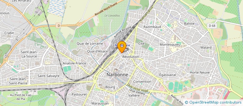 localisation de l'entreprise MADAME EMILIENNE POCOVI  NARBONNE