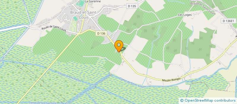 localisation de l'entreprise MADAME EMILIENNE RAYMOND  BRAUD-ET-SAINT-LOUIS