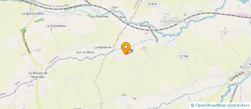 localisation de l'entreprise MADAME EMILIENNE SICOT à MONTSECRET-CLAIREFOUGERE
