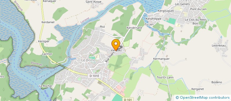 localisation de l'entreprise MADAME EMILIENNE STIENNE à LE BONO