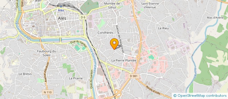 localisation de l'entreprise MADAME EMILLIE INSALACO à ALES