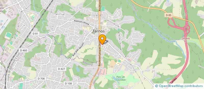 localisation de l'entreprise MADAME EMILY ECHAVE  TARNOS