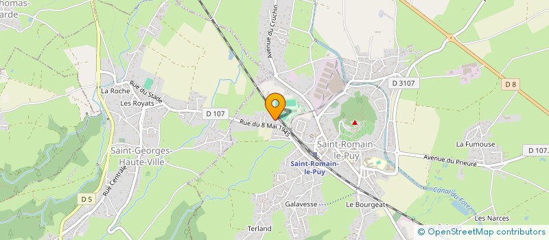 localisation de l'entreprise MADAME EMILY GROS  SAINT-ROMAIN-LE-PUY