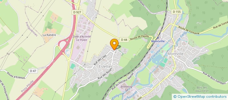 localisation de l'entreprise MADAME EMILY LEVASSEUR  ESLETTES