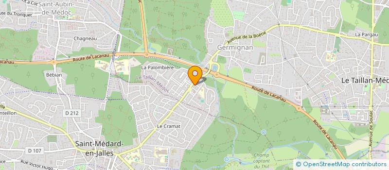 localisation de l'entreprise MADAME EMILY MARIN  LE TAILLAN-MEDOC