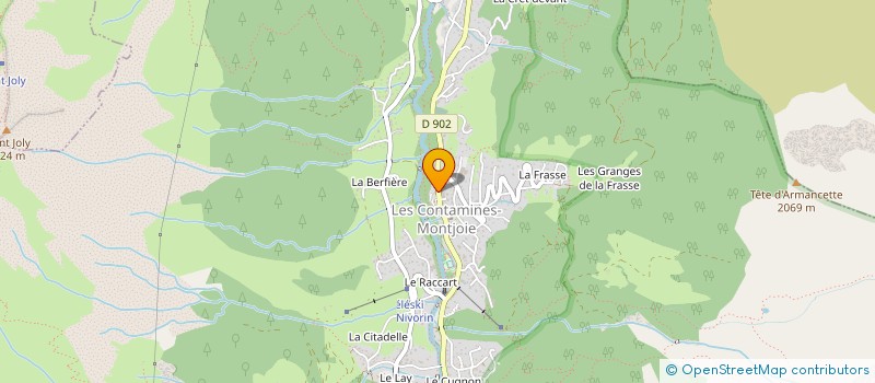 localisation de l'entreprise MADAME EMILY MOLLARD  LES CONTAMINES-MONTJOIE