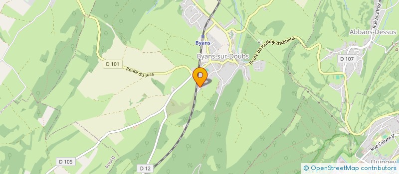 localisation de l'entreprise MADAME EMILY PAULIN  BYANS-SUR-DOUBS