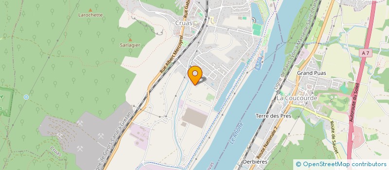 localisation de l'entreprise MADAME EMILY TAULEIGNE  CRUAS