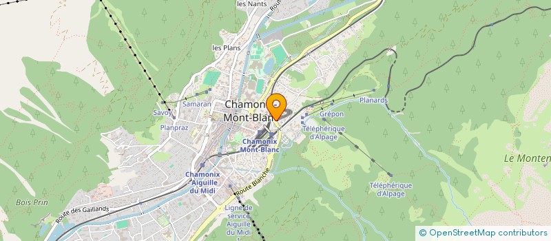 localisation de l'entreprise MADAME EMILY THOMSON à CHAMONIX-MONT-BLANC