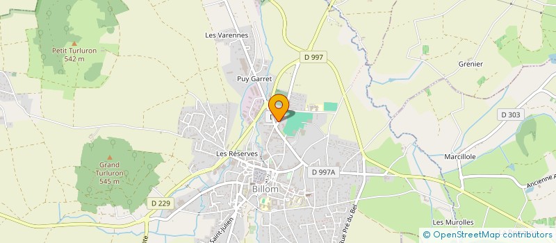 localisation de l'entreprise MADAME EMILY TOUSSAINT  BILLOM