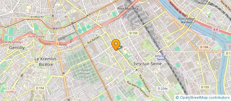 localisation de l'entreprise MADAME EMILY WALCKER à IVRY-SUR-SEINE