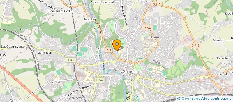 localisation de l'entreprise MADAME EMILY ZHENG à GUINGAMP
