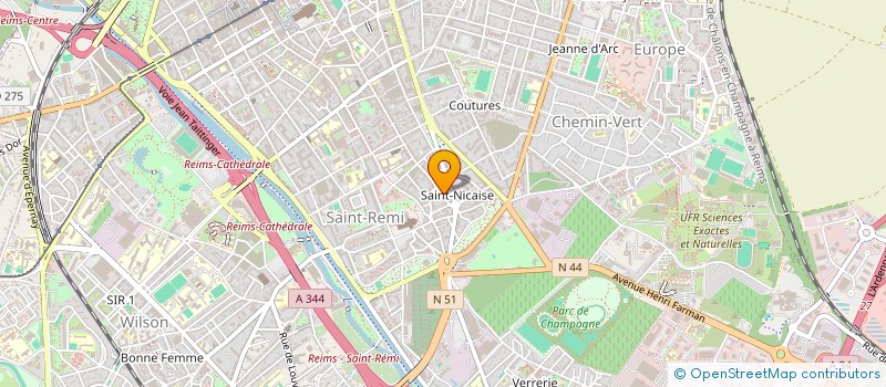 localisation de l'entreprise MADAME EMINA HANAFIA  REIMS