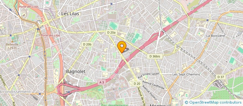 localisation de l'entreprise MADAME EMINA RADUKANOVIC  BAGNOLET
