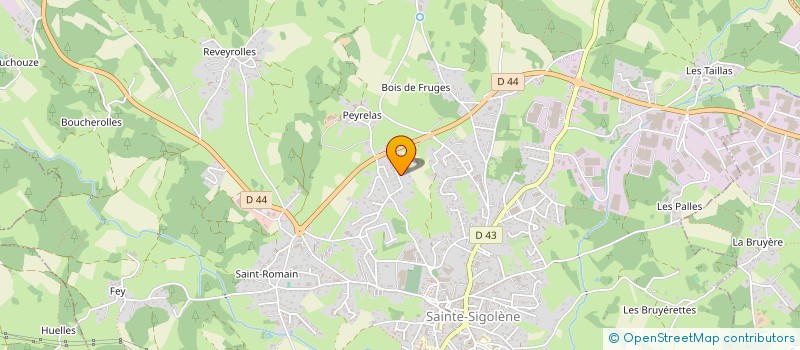 localisation de l'entreprise MADAME EMINE AVCI  SAINTE-SIGOLENE