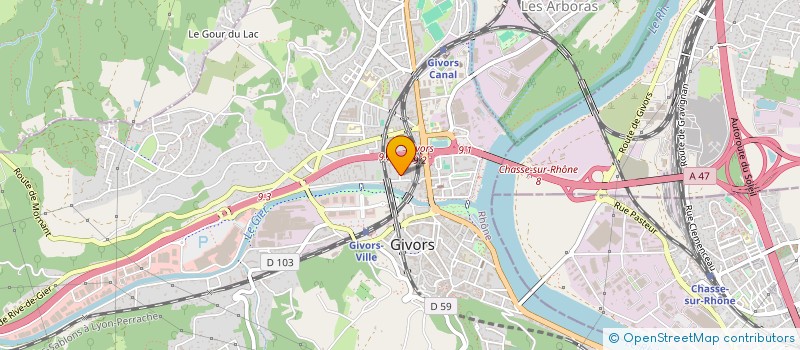 localisation de l'entreprise MADAME EMINE BEKER à GIVORS
