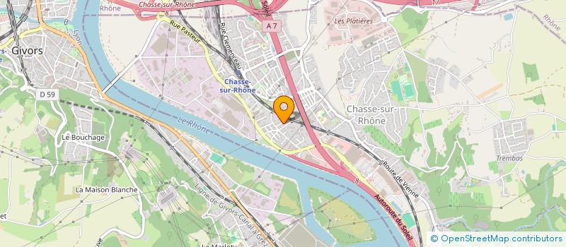 localisation de l'entreprise MADAME EMINE MAVIS  CHASSE-SUR-RHONE