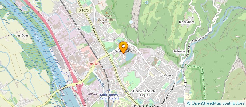 localisation de l'entreprise MADAME EMIRA CHERIET  SAINT-EGREVE