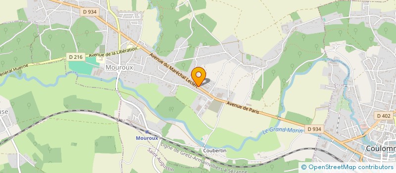 localisation de l'entreprise MADAME EMLYN LECLAIRE  MOUROUX