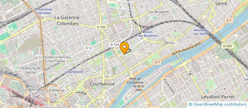 localisation de l'entreprise MADAME EMMA ALLONCLE à COURBEVOIE