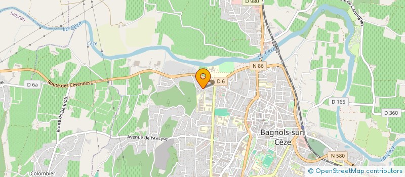 localisation de l'entreprise MADAME EMMA AROD  BAGNOLS-SUR-CEZE