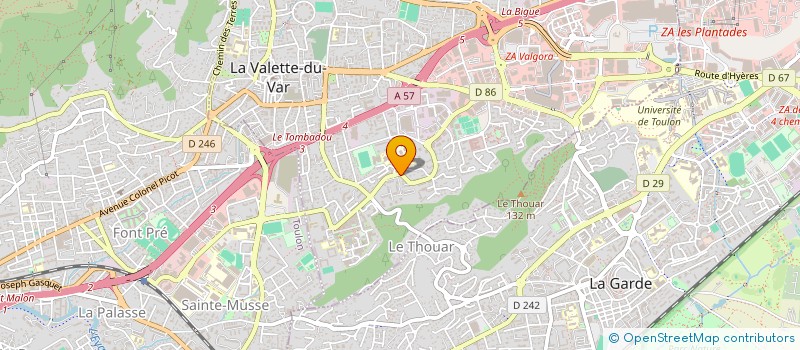 localisation de l'entreprise MADAME EMMA ARTIGUE  LA VALETTE-DU-VAR