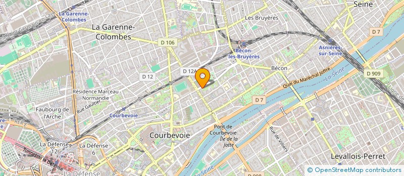 localisation de l'entreprise MADAME EMMA BALME à COURBEVOIE