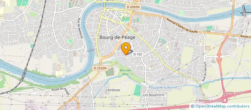 localisation de l'entreprise MADAME EMMA BEDROSSIAN à BOURG-DE-PEAGE
