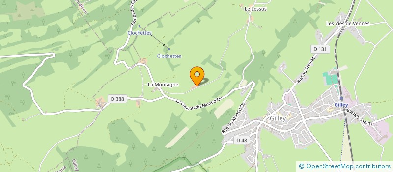 localisation de l'entreprise MADAME EMMA BOBILLIER-MONNOT  GILLEY