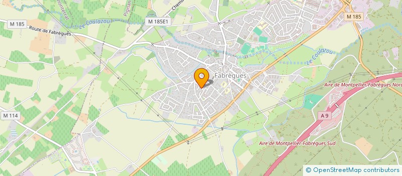 localisation de l'entreprise MADAME EMMA BONZY  FABREGUES